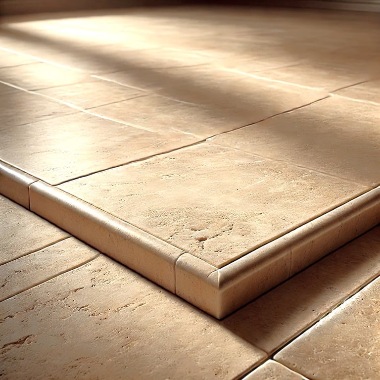 Travertine for floor, light cream tiles, luxury Italian natural stone