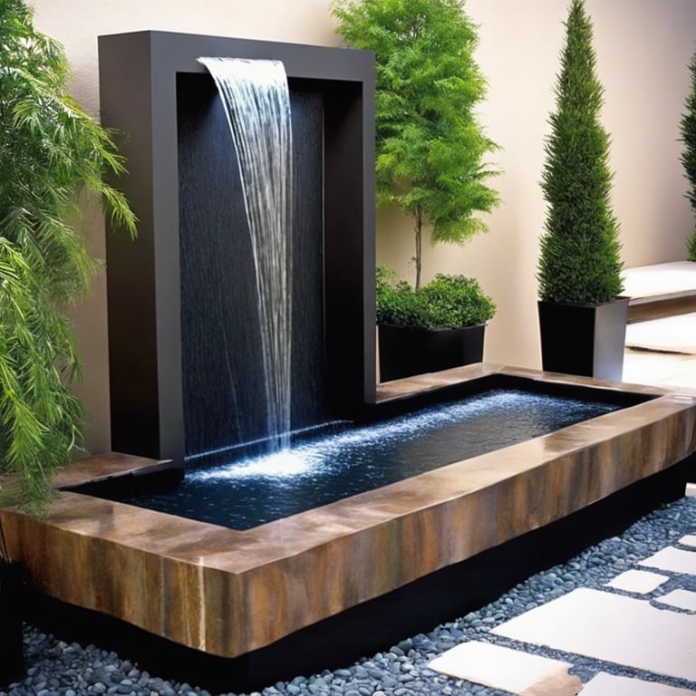 a wooden desk with a computer monitor and keyboard