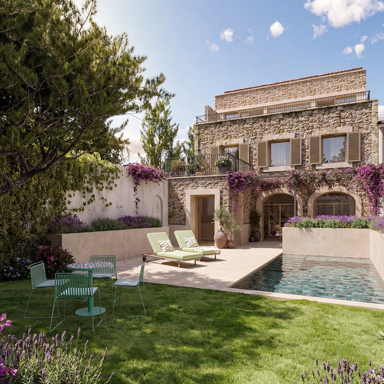 renders mallorca jardín viv Sta. María