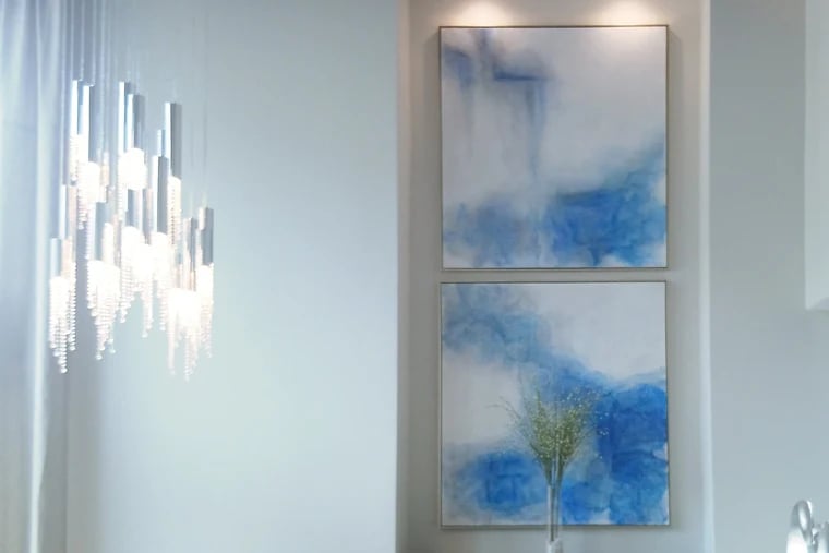 Natalia Prutski art blue abstract painting