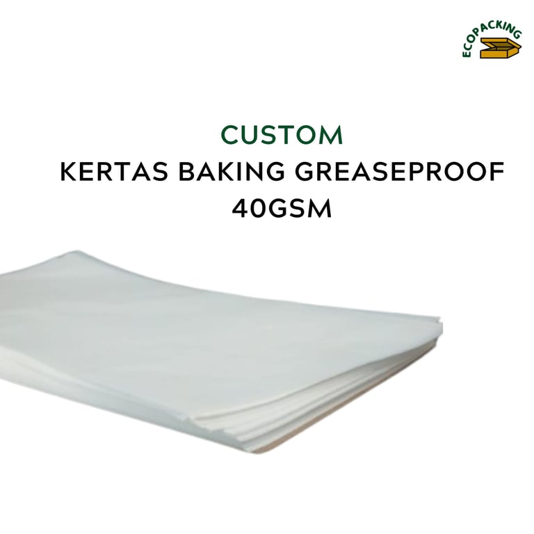 Kertas Baking Greaseproof 40gsm Ecopacking