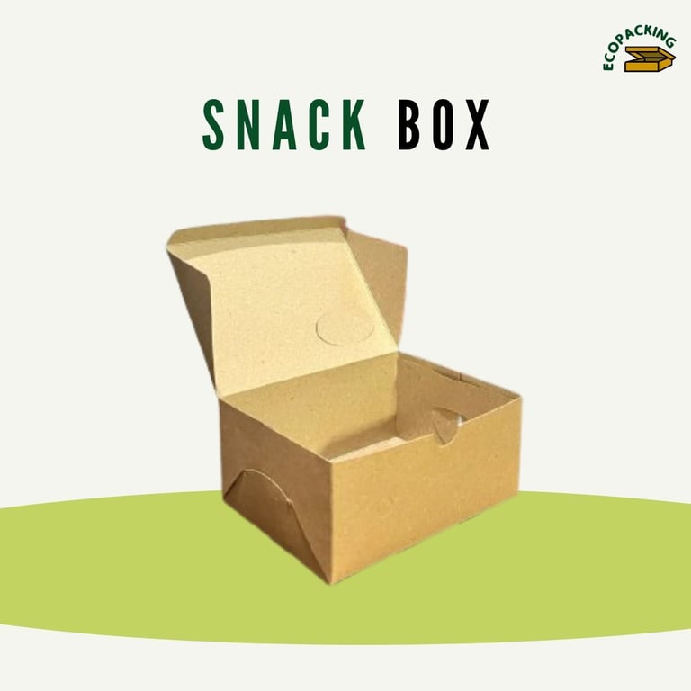 snack box kraft geser slip - ecopacking