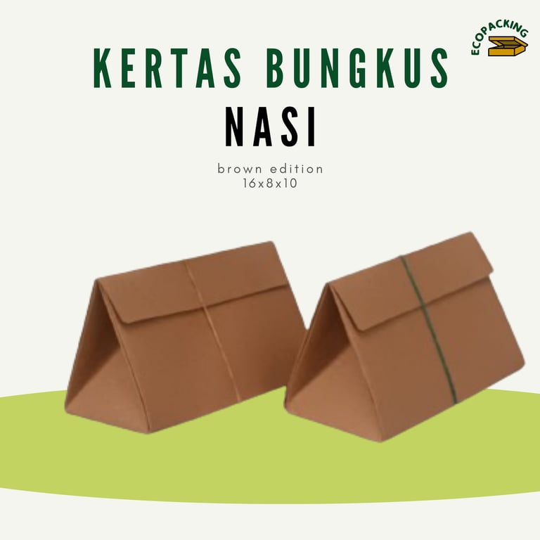rice pack kertas bungkus nasi - ecopacking