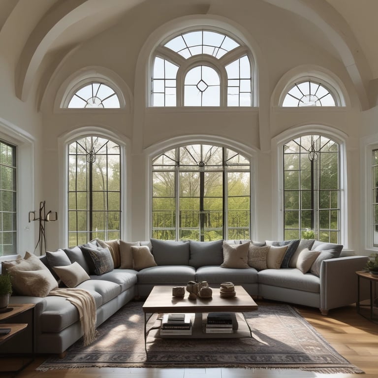 Bright living room with modern inventory