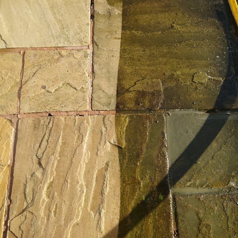 patio transformation clean
