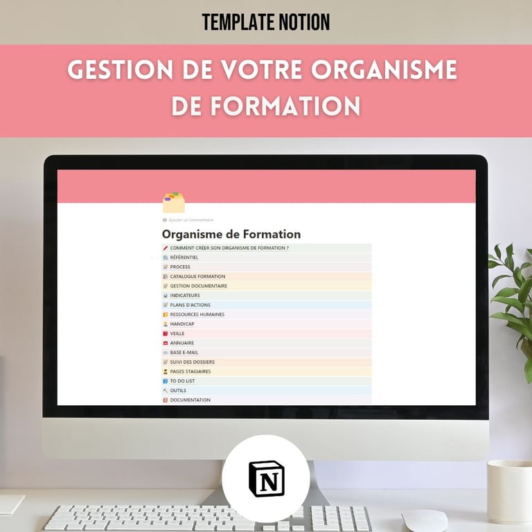 kit notion gestion de la formation qualiopi easyadmin gérer son organisme