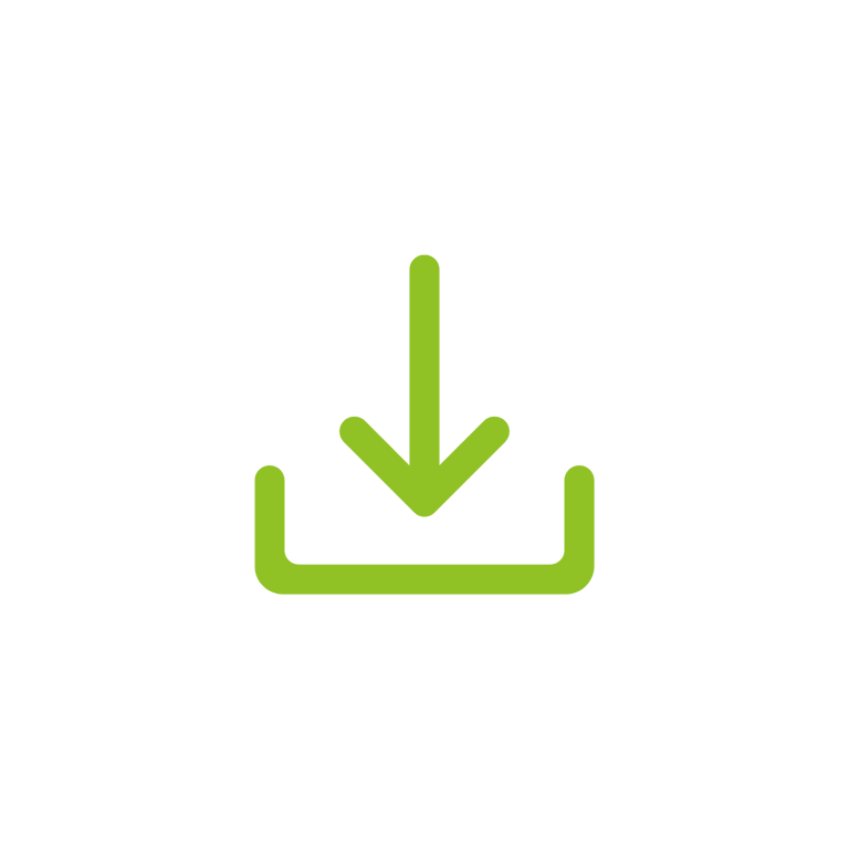download icon showing you can instantly download materials