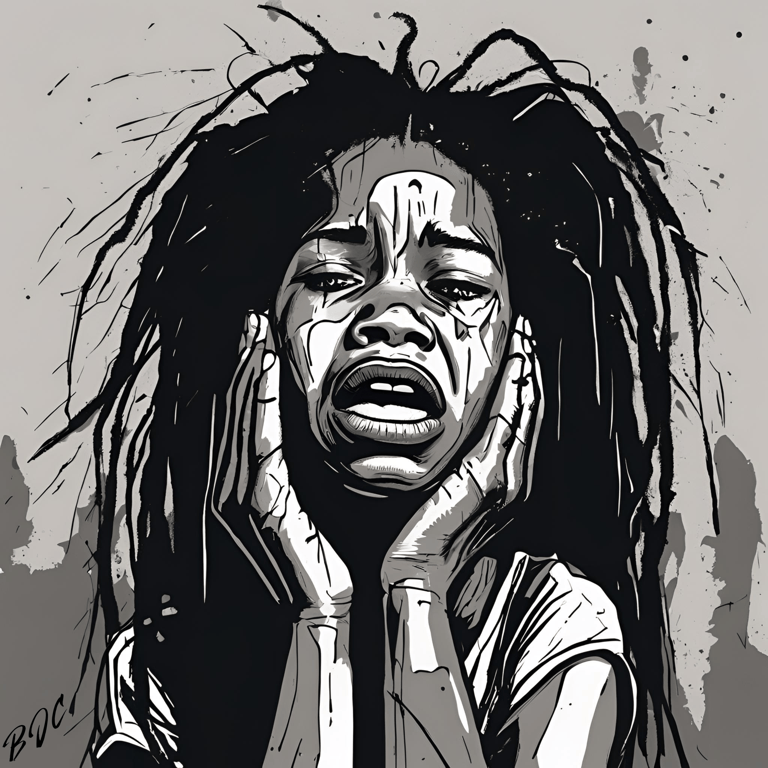 brian j clark abuse art collection-"CPS girl"