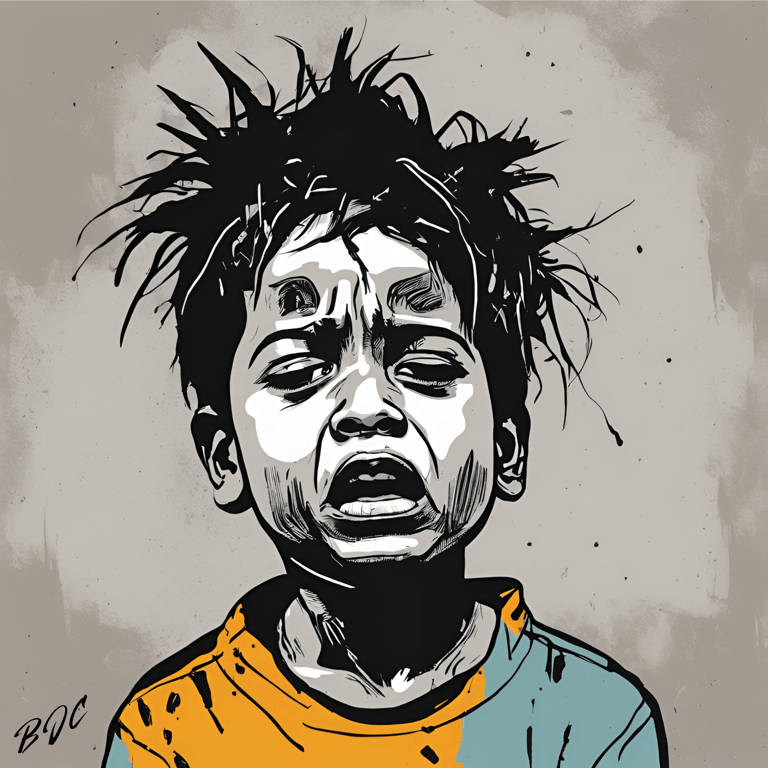 brian j clark abuse art collection-"CPS boy"