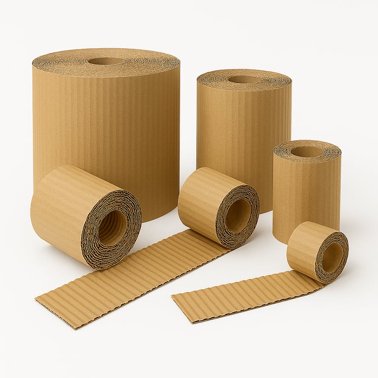 rollo de carton corrugado single face