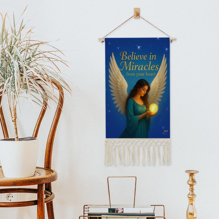 Inspirational Art - a poster of an angelic woman holding a glowing ball