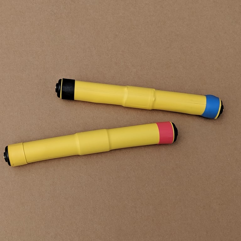 Close up of the 40m loading coils for the Pro Antennas DMV-II HF antenna