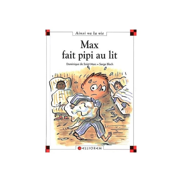 Couverture du livre "Max fait pipi au lit"