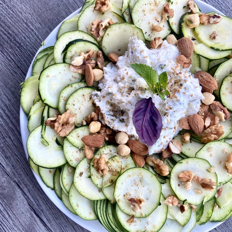 Recette de plat ayurvedique aux courgettes et fromage de chèvre