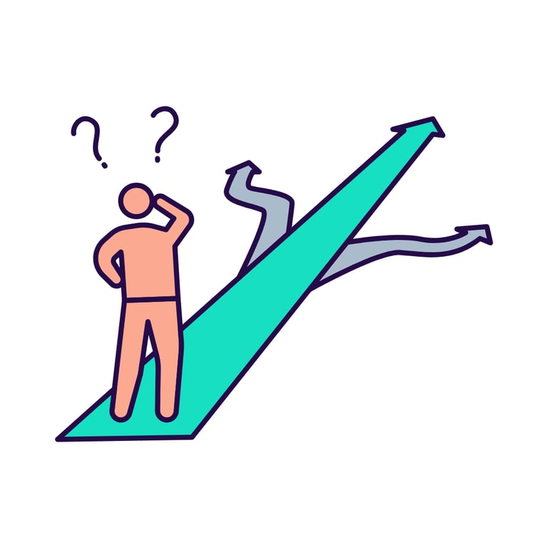 A person making a decision