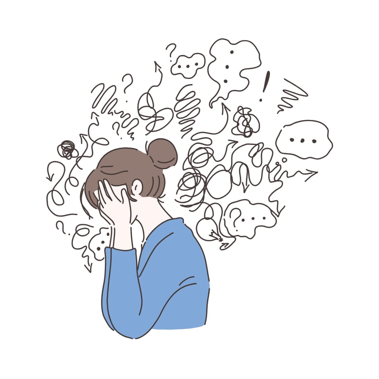 Woman's Mental Clutter