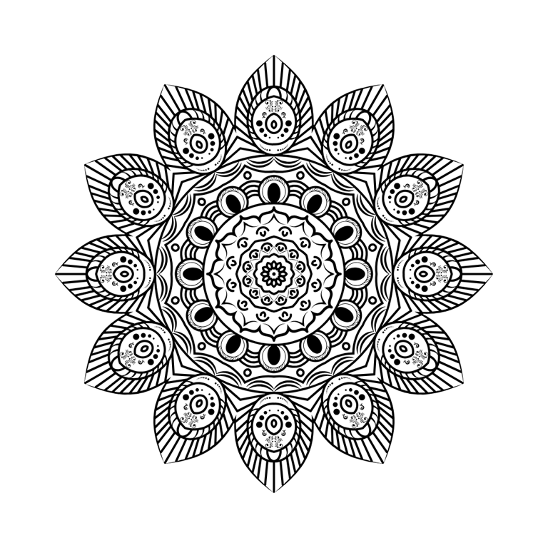 Mandala Colouring Page