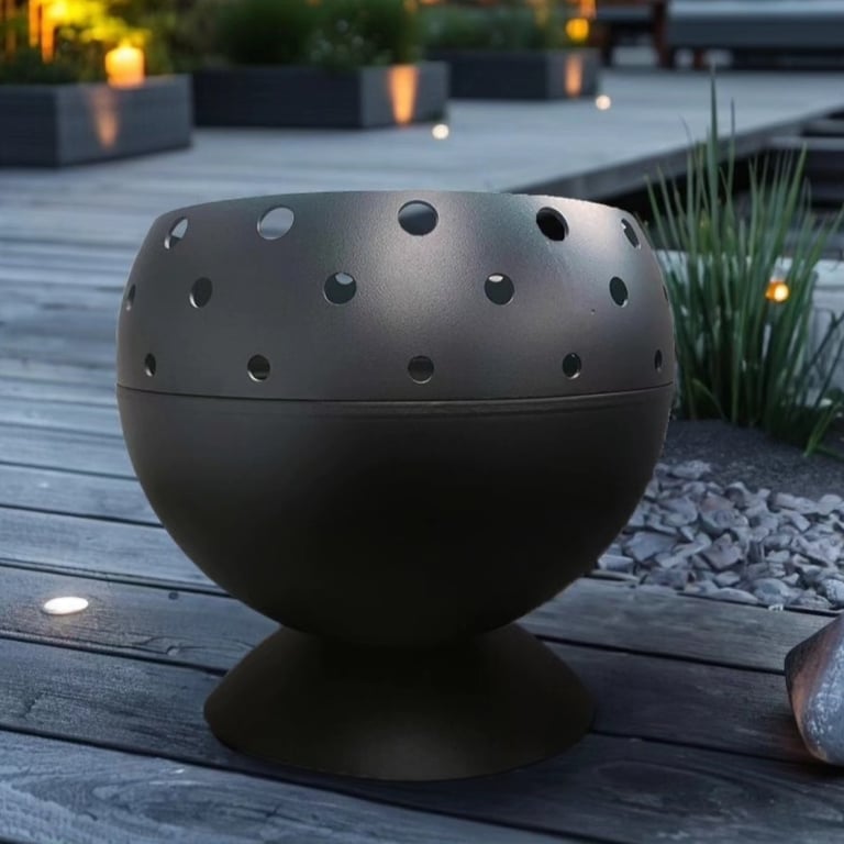 brasero en acier upcyclé collection Ignis