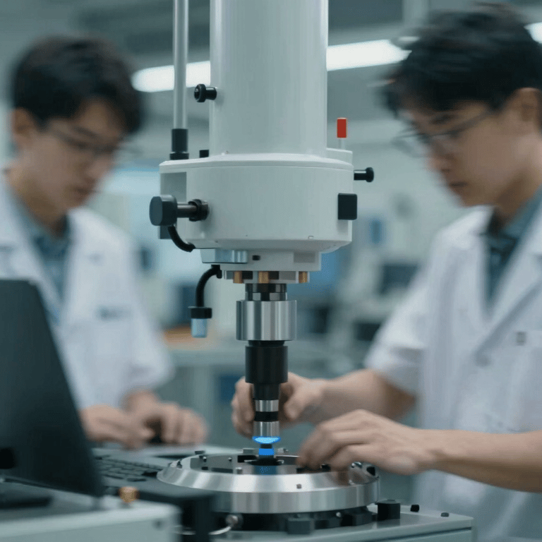 Sober view of a sanitized food processing plant with gleaming metal surfaces and #2C3E50 accents.