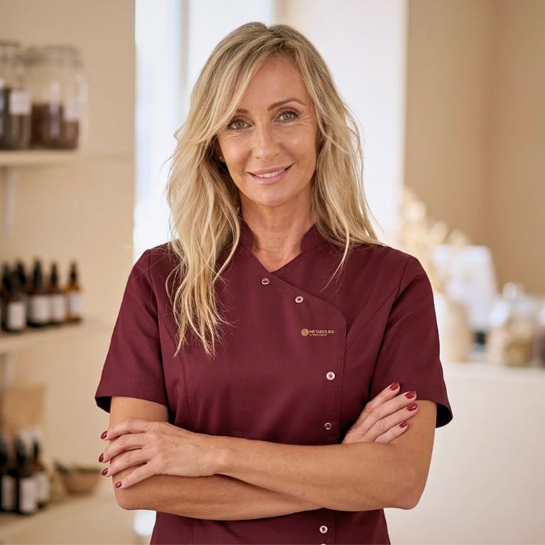 Valeria Angeletti – Especialista en Reequilibrio Metabólico en Yema de Yerba Corralejo.