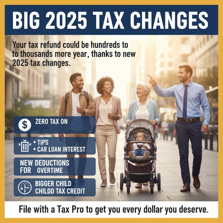 Your tax refund could be hundreds to thousands more this year, thanks to new 2025 tax changes. With