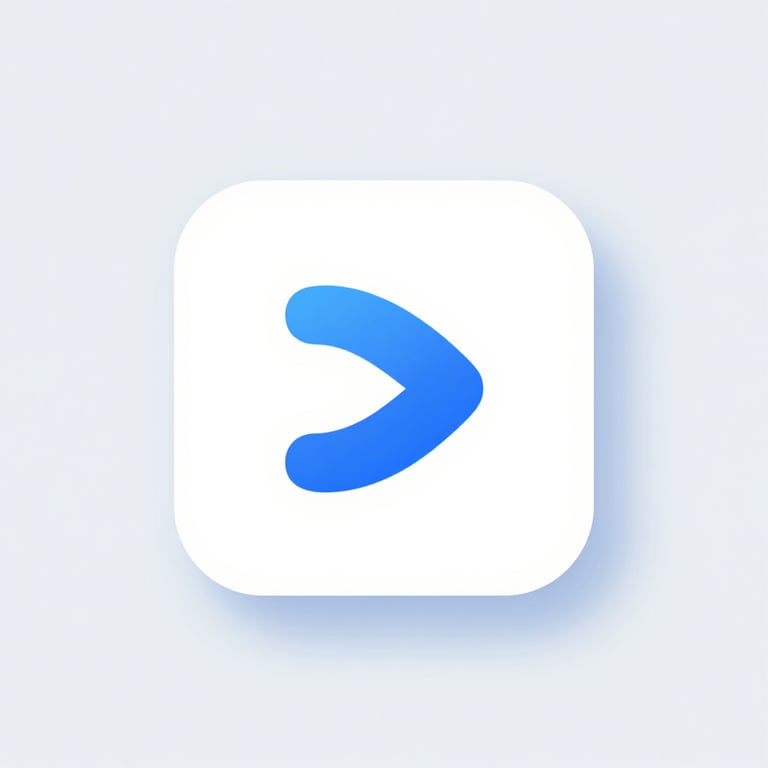 A minimalist app icon design on a clean #F0F4F7 background, showcasing professional branding.