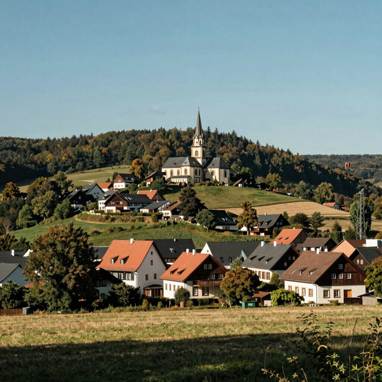 The charming landscape of Bellheim, Südpfalz, representing the local roots of the business.