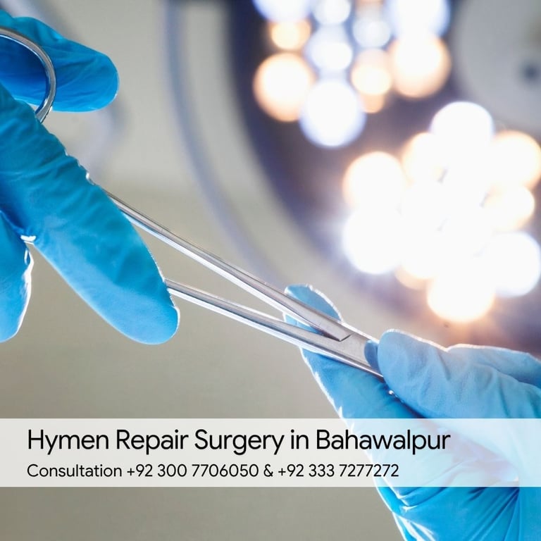 Hymen Repair Surgery in Bahawalpur