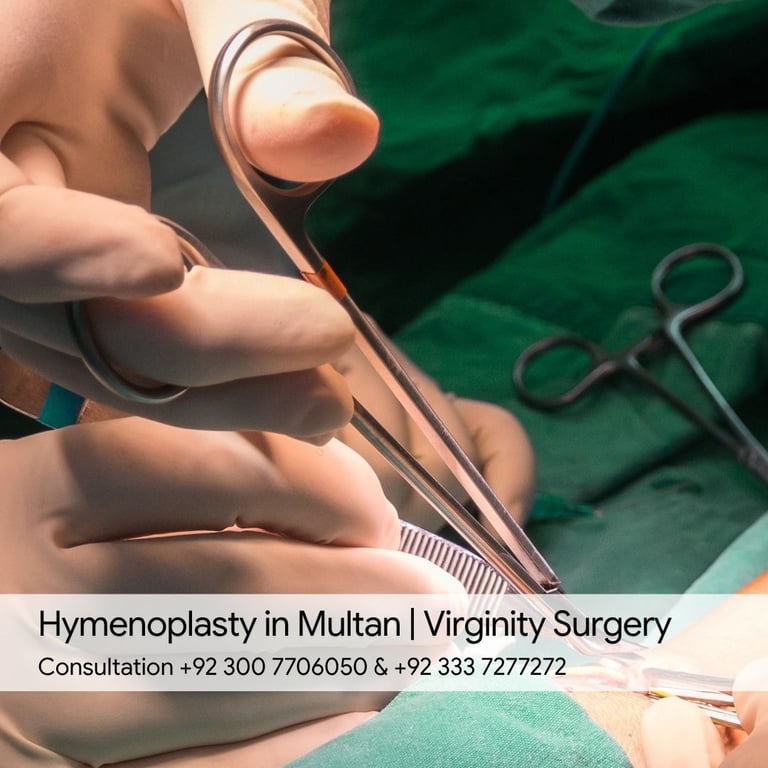 Hymenoplasty in Multan, Aesthedoc Clinic, Dr Naila Farukh MBBS FCPS Cosmetic Gynecologist Surgeon
