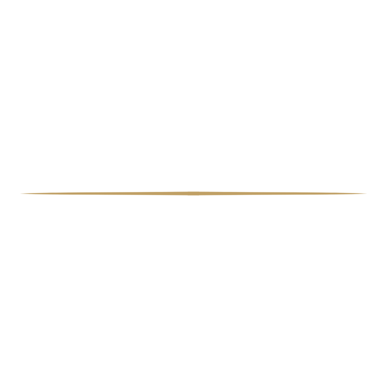 Minimalist elegant gold horizontal divider line glowing against a solid black background.