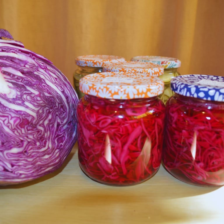 Conserva de repollo en agrodolce