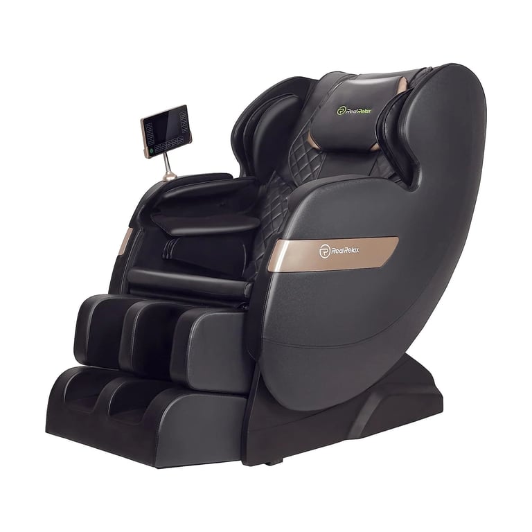 Real Relax Favor-03 ADV massage chair with zero gravity recline and heated back for gentle pain reli