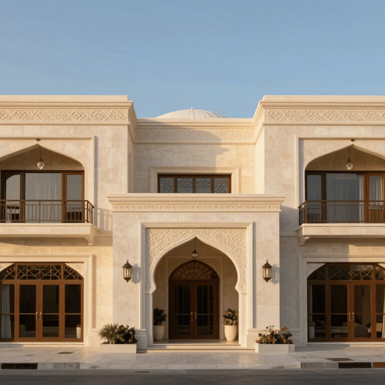 A fleet of professional moving trucks lined up, featuring dark slate blue and metallic gold accents.