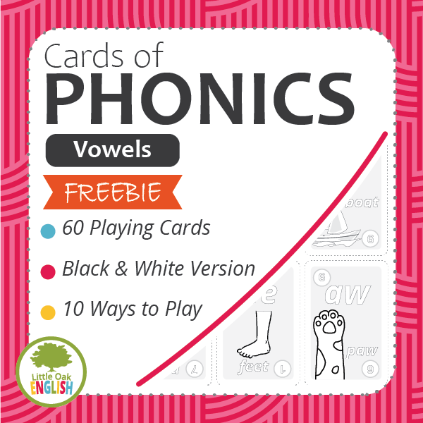 Flashcards for teaching vowel sounds