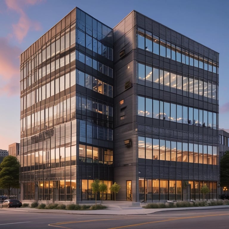 A friendly AI assistant icon interacting with a customer on a smartphone screen.