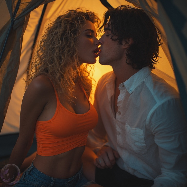 Sadie and Danny making out, by Ophelio