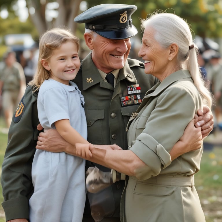 A friendly group engaging together in a community garden activity on a bright day.