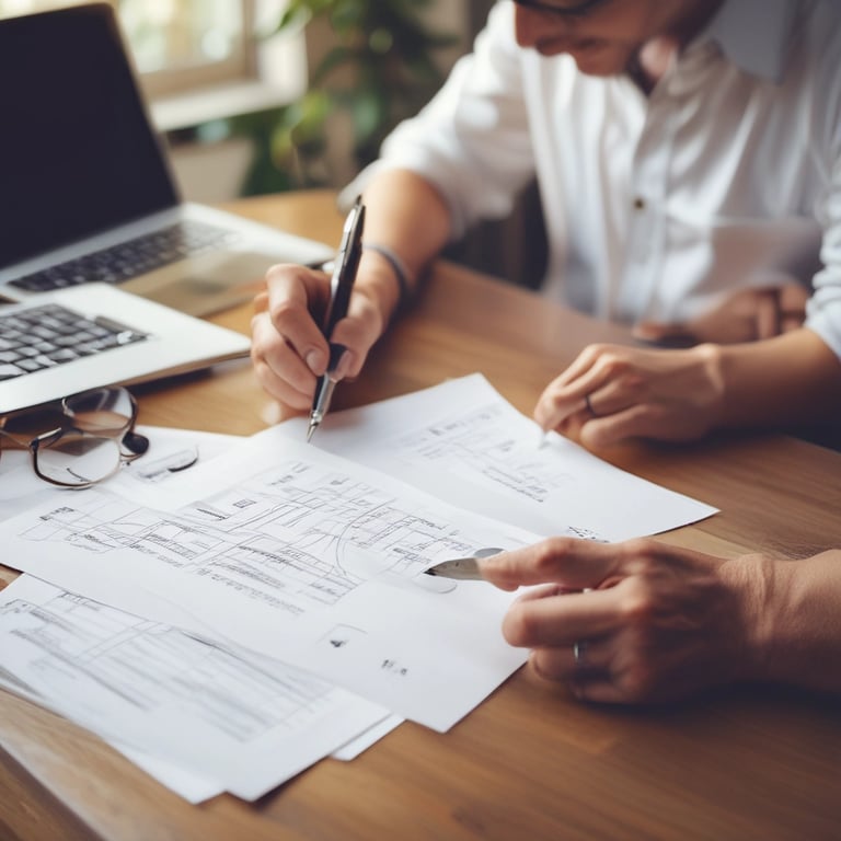 A caring support worker assisting an elderly client with daily activities in a cozy home setting.