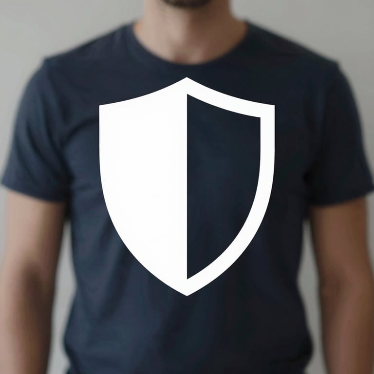 A digital shield icon representing secure data protection for shoppers.