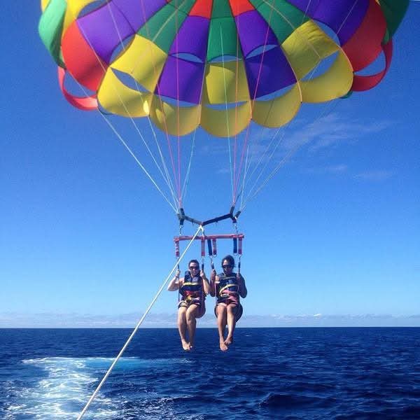 Parasailing Parasailing is your unique opportunity to view this Islands beauty from aloft, parasaili