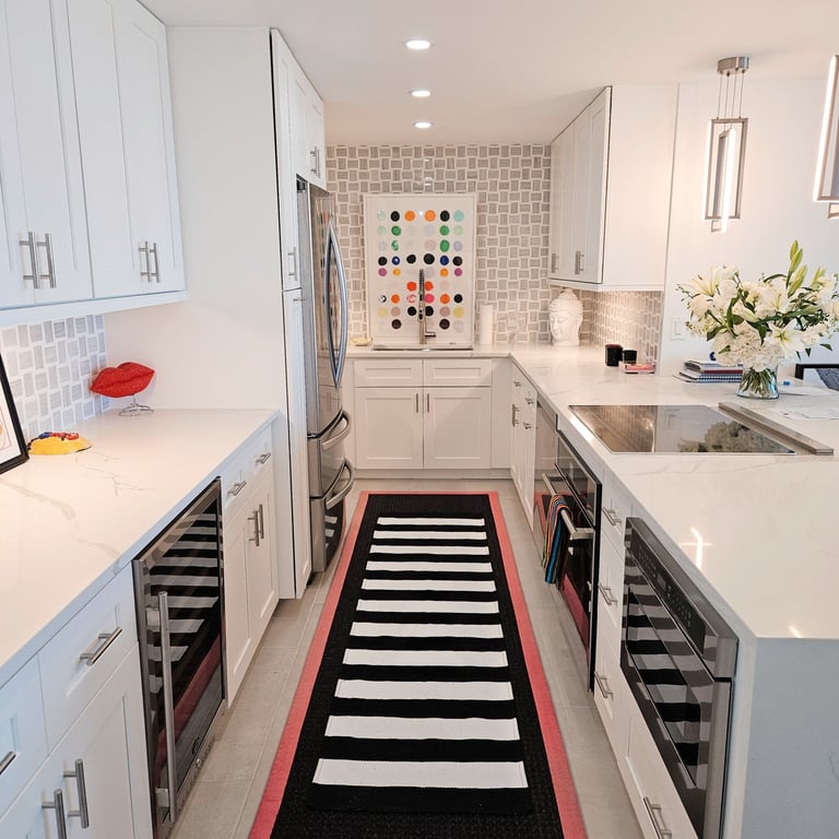 Kitchen in Palm Beach with everything neatly put away.