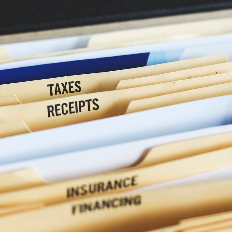 Office files that are in folders that are labeled.