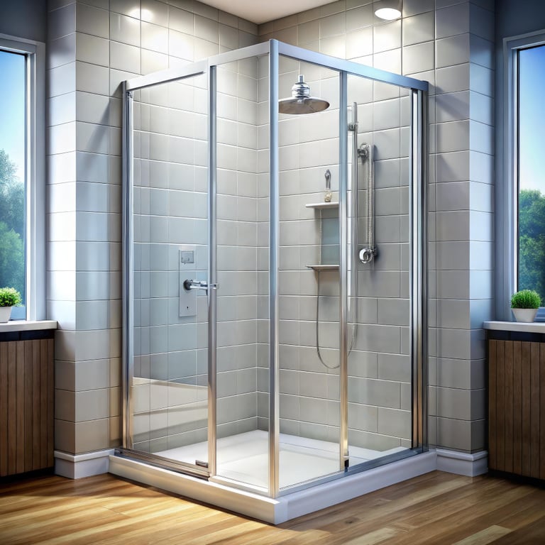 Finished shower tray repair, customer testimonial bathroom