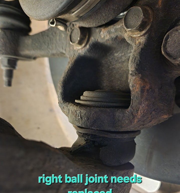 Ball Joint being serviced at Winston's Complete Auto Care in Cuyahoga Falls, Ohio