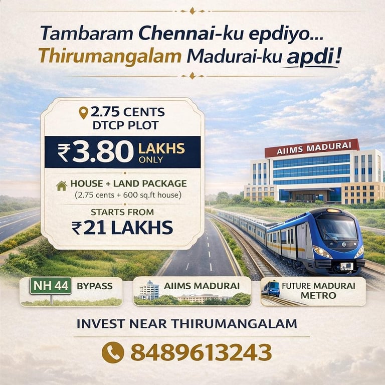 DTCP plots in Thirumangalam