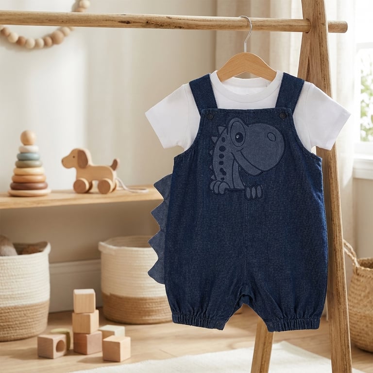 baby boys dungaree set