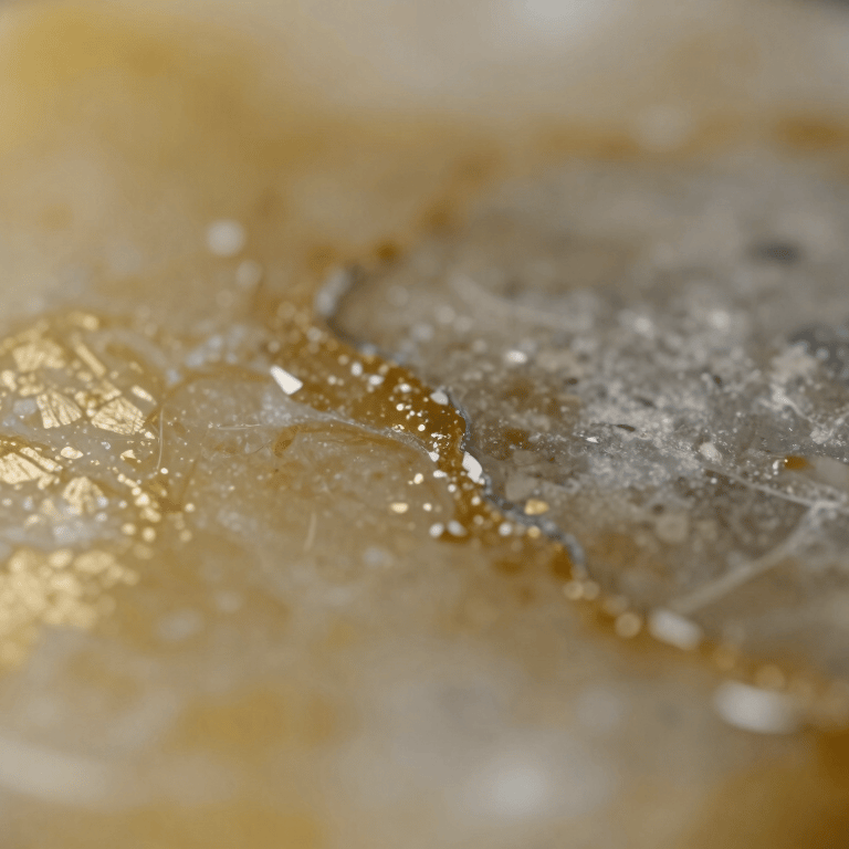 A wide shot of a luxury kitchen with a large 'Priene' series marble island, moody lighting with #0D0D0D accents.