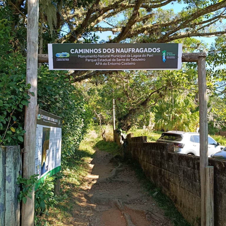 Início da Trilha de Naufragados