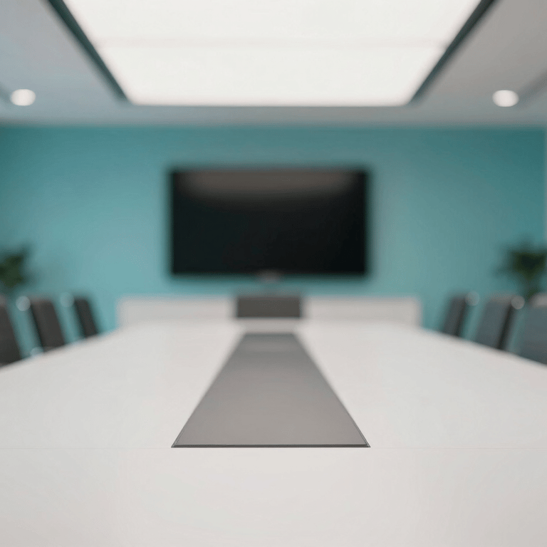 A close-up of a high-end networking router with glowing status lights in Deep Teal.