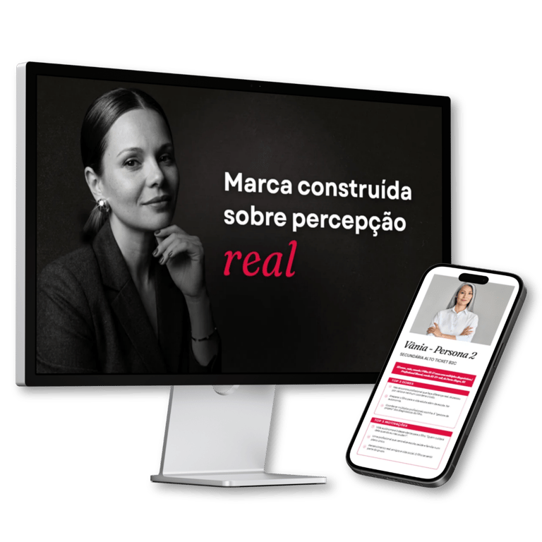 Mockup de notebook com arte do serviço de Código de Marca